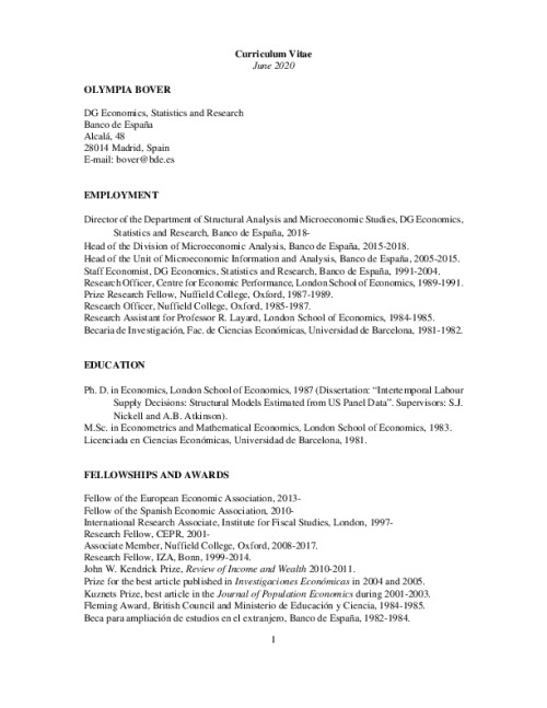Image representing the file: Olympia Bover's CV