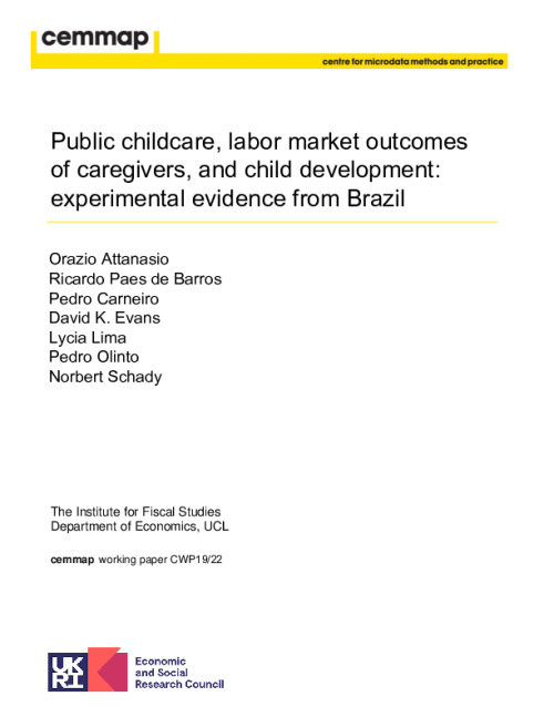 Image representing the file: CWP1922-Public-childcare-labor-market-outcomes-of-caregivers-and-child-development-experimental-evidence-from-Brazil.pdf