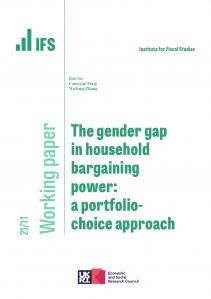 IFS WP2021/11 The gender gap in household bargaining power: a portfolio-choice approach