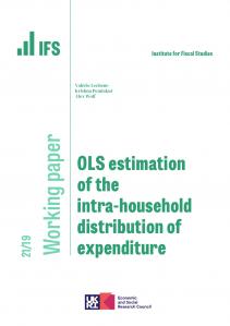 IFS WP2021/19 OLS estimation of the intra-household distribution of expenditure