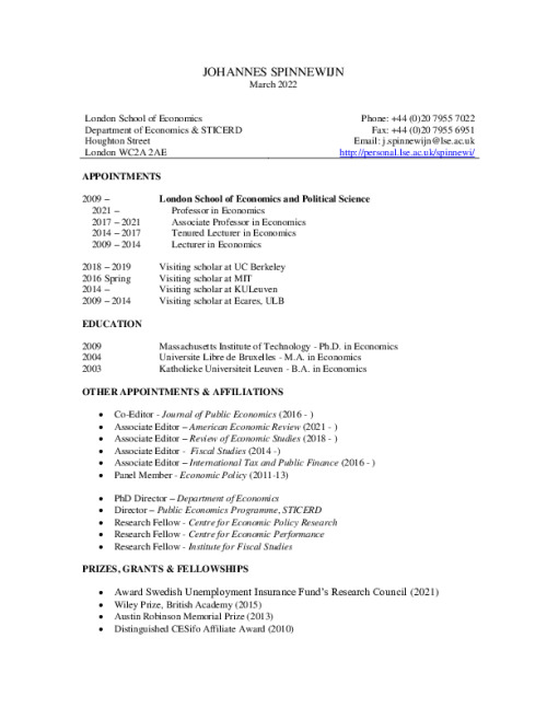 Image representing the file: Johannes Spinnewijn's CV