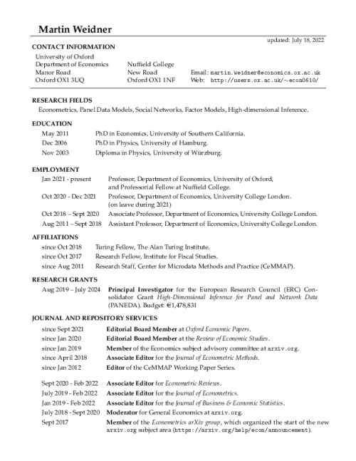 Image representing the file: Martin Weidner's CV
