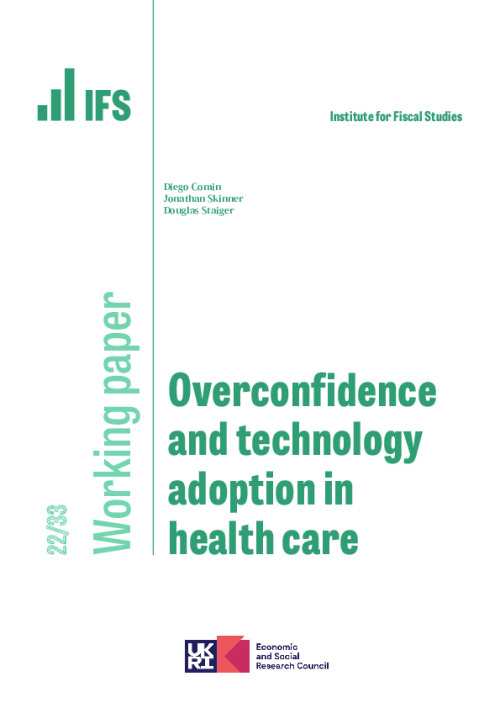 Image representing the file: Overconfidence and technology adoption in health care