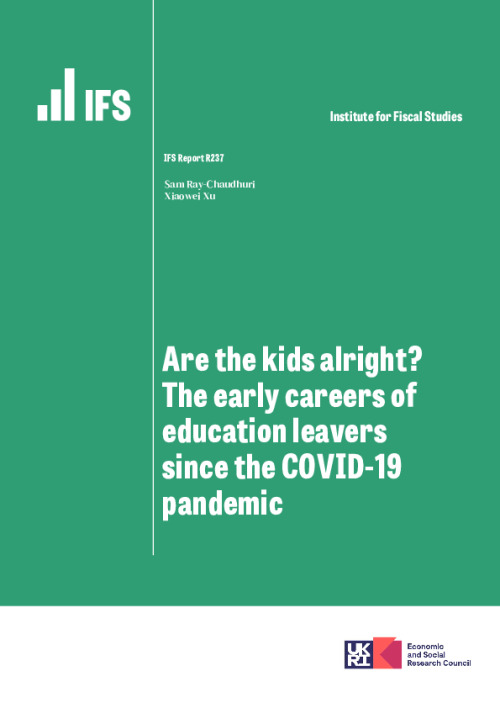 Image representing the file: Are the kids alright? The early careers of education leavers since the COVID-19 pandemic