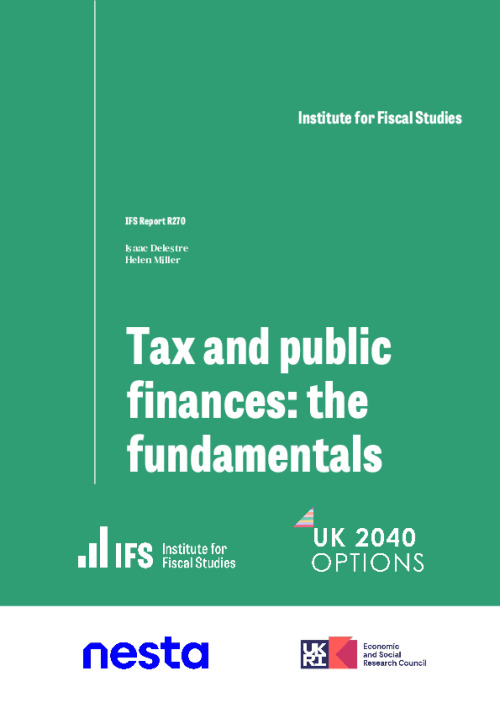 Image representing the file: IFS Report R270 Tax and public finances the fundamentals