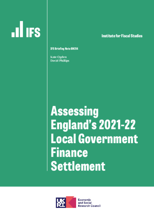 Image representing the file: Assessing England’s 2021-22 Local Government Finance Settlement