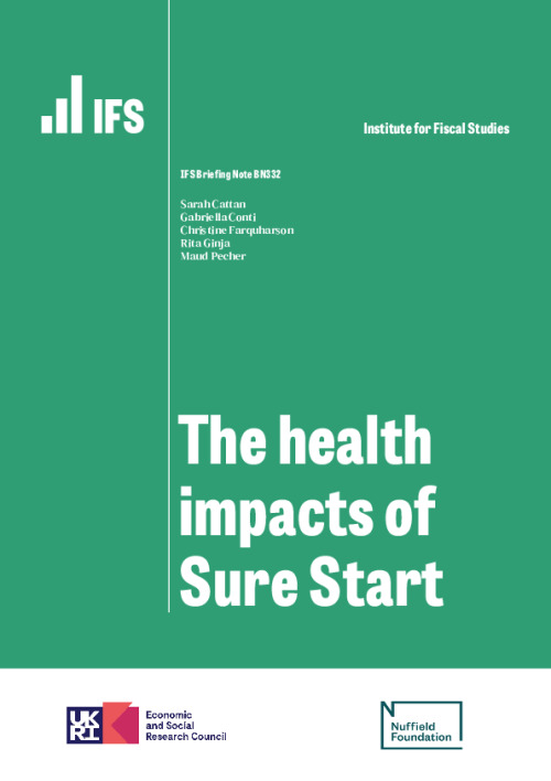 Image representing the file: The health impacts of Sure Start