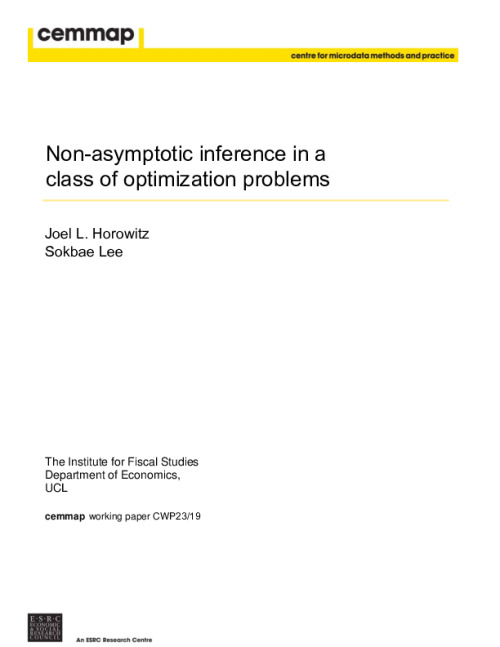 Image representing the file: CW2319_Non-asymptotic_Inference_In_A_Class_Of_Optimization_Problems.pdf