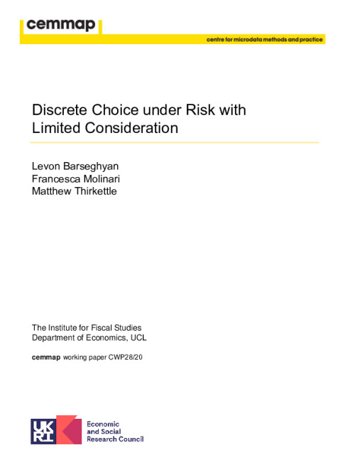 Image representing the file: CWP2820-Discrete-Choice-under-Risk-with-Limited-Consideration.pdf