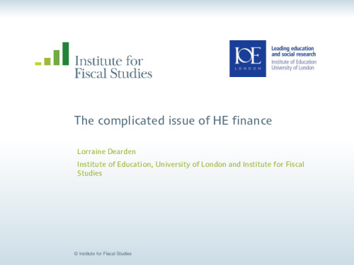 Image representing the file: Lorraine Deardren - The complicated issue of HE finance.pdf