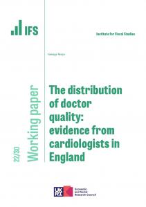 The distribution of doctor quality: evidence from cardiologists in England
